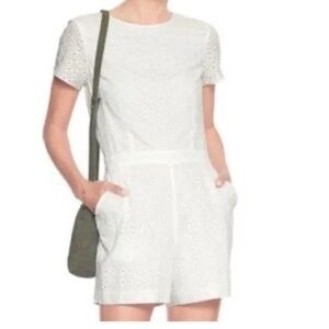 Elegant White Lace Romper